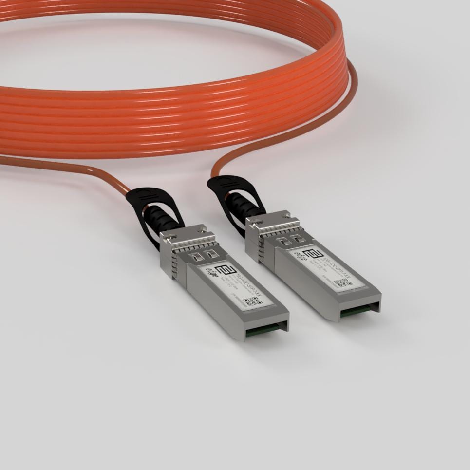Supermicro Ubiquiti UniFi 20-Meter ZTE Devices Netgear Mikrotik 10GBASE Active Optical SFP Cable for Mellanox CX-AOC-10GSFP-20M 10G SFP+ AOC Cable D-Link 
