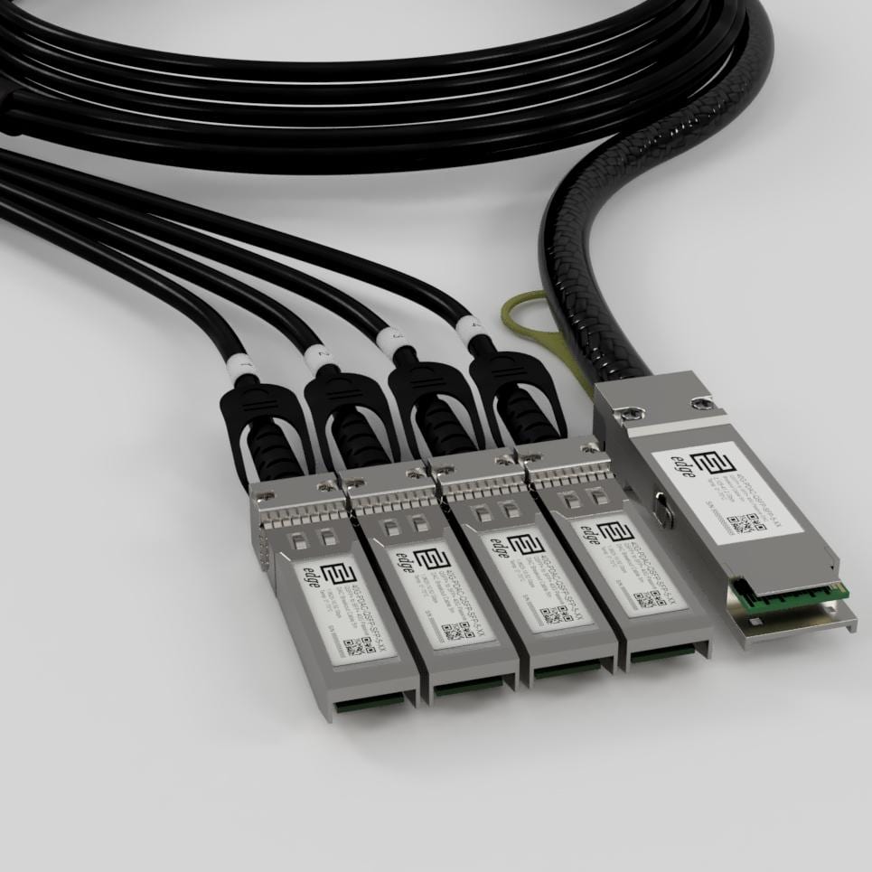 QSFP-to-SFP+ 40G Passive Breakout Cable: 40G-PDAC-QSFP-SFP
