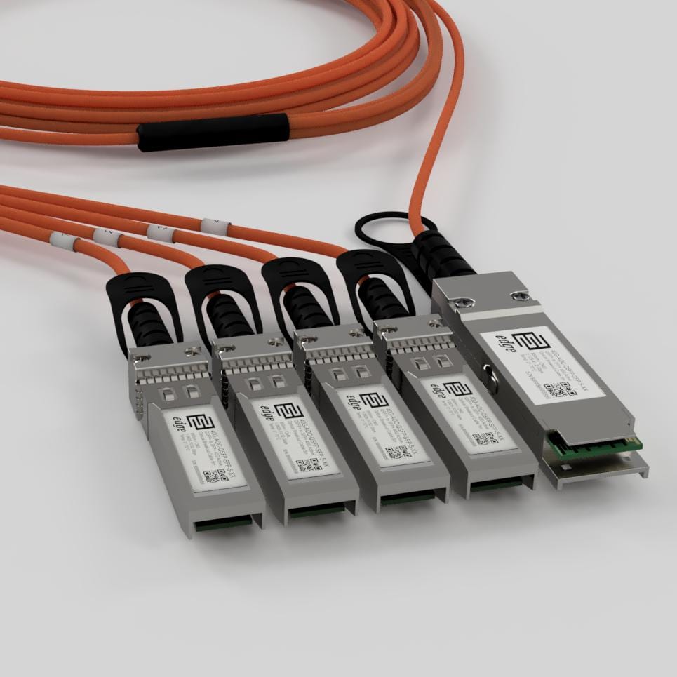 Cable óptico conexión directa 5M Aoc 40G-4X10G activo QSFP a SFP 