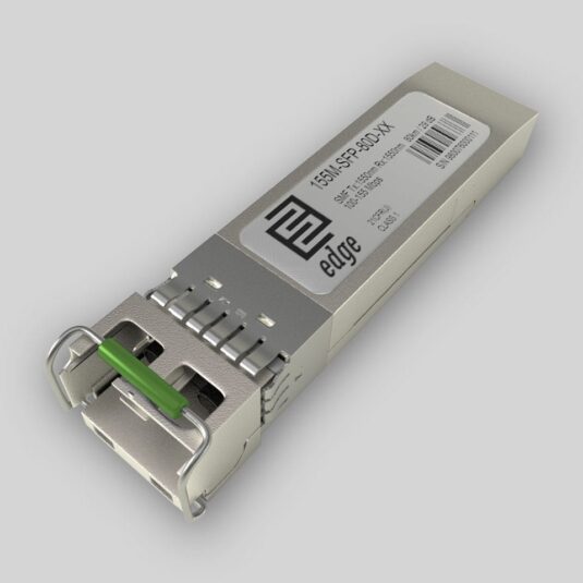 SFP-1FELLC-T Moxa compatible SFP module with 1 100Base single-mode with LC connector for 80 km transmission, -40 to 85°C operating temperature