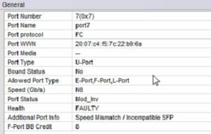 Info Speed Mismatch / Incompatible SFP