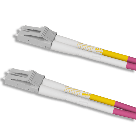 LC/UPC to LC/UPC Type A to B Duplex OM4 Fiber Patch cable 2