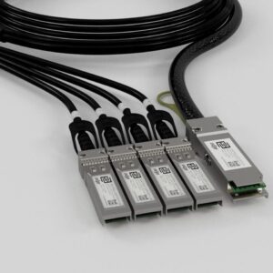 845418-B21-HPE-compatible-100Gb QSFP28 to 4x25Gb SFP28 5m Direct Attach Copper Cable-picture