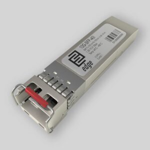 10G-ER-SFP40KM-ET Extreme Networks compatible SFP+ module with 1 10GBase-ER port, LC connector for 40 km transmission, -40 to 85°C operating temperature.