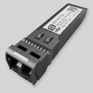 Moxa SFP-10GZRLC-T compatible SFP+ module with 1 10GBase-ZR port, LC connector for 80 km transmission, -40 to 85°C operating temperature