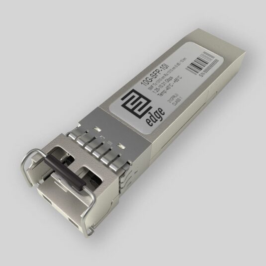 10G-LR-SFP10KM-ET Extreme Networks compatible SFP+ module with 1 10GBase-LR port, LC connector for 10 km transmission, -40 to 85°C operating temperature