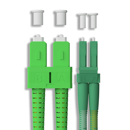 LC/APC to SC/APC Type A to B Duplex OS2 Fiber Patch cable 3