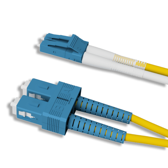 LC/UPC to SC/UPC Type A to B Duplex OS2 Fiber Patch cable 2