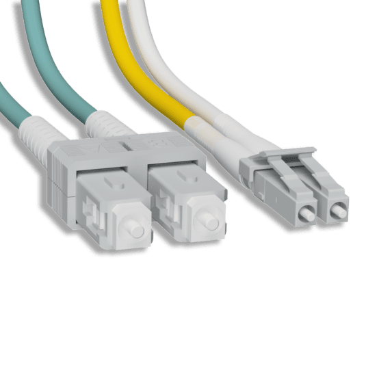 LC/UPC to SC/UPC Type A to B Duplex OM3 Fiber Patch cable 4