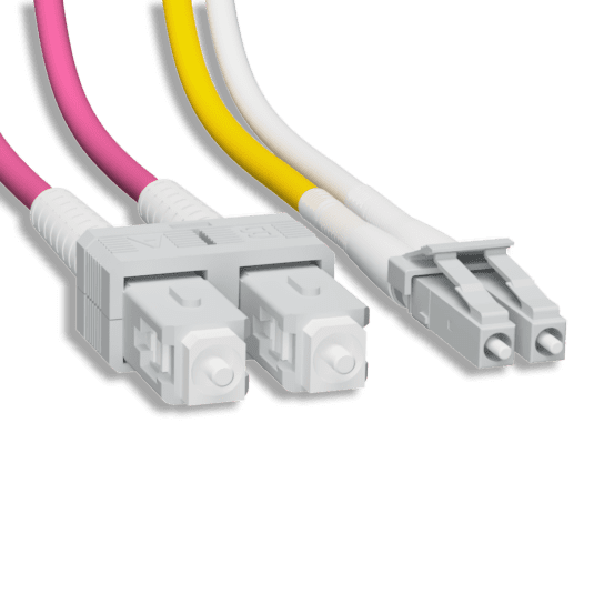 LC/UPC to SC/UPC Type A to B Duplex OM4 Fiber Patch cable 4