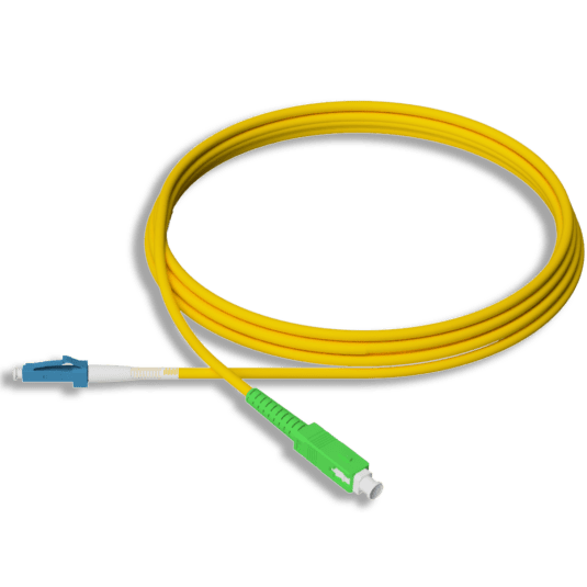 LC UPC to SC APC Fiber Patch Cable